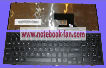 NEW Sony VAIO VPC-EH16EC VPC-EH18 VPC-EH26 US Keyboard Black Fra - Click Image to Close
